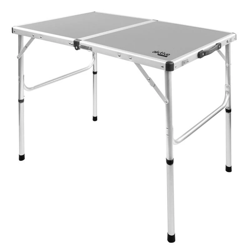 AKTIVE - Table De Camping Pliante, Réglable En 2 Hauteurs, 90x60x40/70 Cm, Gris 1 AKTIVE - Table De Camping Pliante, Réglable En 2 Hauteurs, 90x60x40/70 Cm, Gris