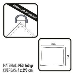 Auvent Rectangulaire En Polyester Aktive Garden Coloris Blanc -Plein Air Sports Magasin auvent rectangulaire en polyester aktive garden coloris blanc 2