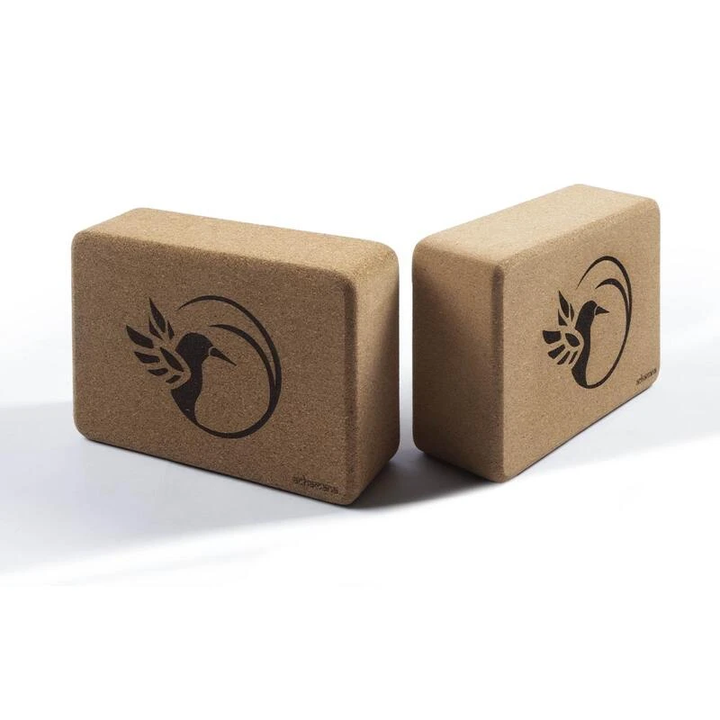 Bloc De Yoga En Liège Aggloméré 7,5x15x23 Cm Bords Arrondis Colibri Gravé 3 Bloc De Yoga En Liège Aggloméré 7,5x15x23 Cm Bords Arrondis Colibri Gravé – Image 3