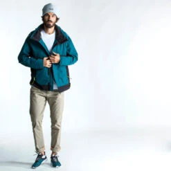 Tribord Blouson De Voile - Veste De Pluie Sailing 500 Homme Pétrole Jaune -Plein Air Sports Magasin blouson de voile veste de pluie sailing 500 homme petrole jaune 3