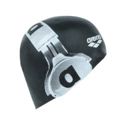 Arena Bonnet De Natation Silicone REVERSIBLE Blanc/noir Casque -Plein Air Sports Magasin bonnet de natation silicone reversible blancnoir casque 3
