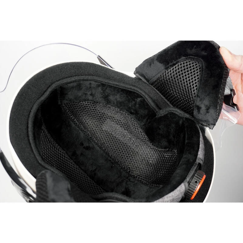 Casque LED H.30 Vision Cool Grey Avec Visière Pour Vélo, Trottinette 6 Casque LED H.30 Vision Cool Grey Avec Visière Pour Vélo, Trottinette – Image 6