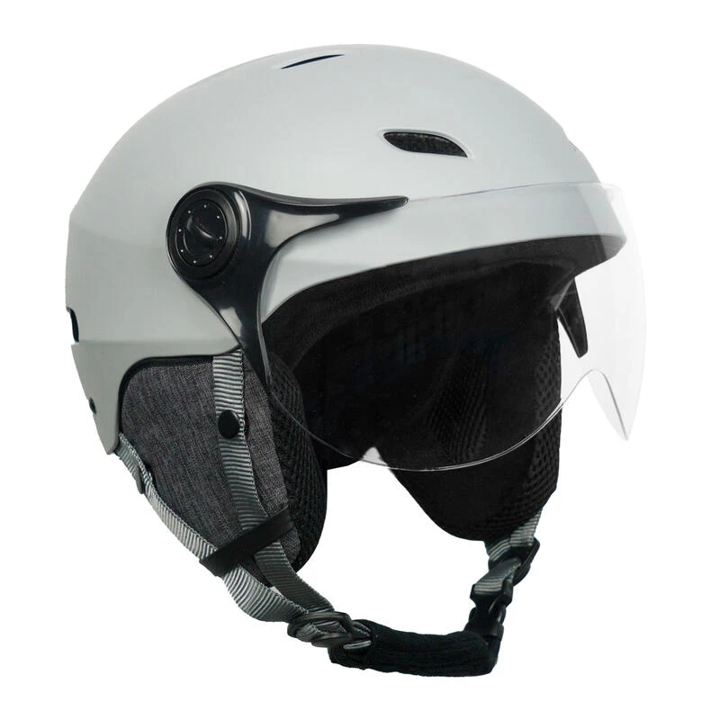 Casque LED H.30 Vision Cool Grey Avec Visière Pour Vélo, Trottinette 1 Casque LED H.30 Vision Cool Grey Avec Visière Pour Vélo, Trottinette