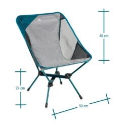 Quechua CHAISE BASSE PLIANTE DE CAMPING MH500 GRIS -Plein Air Sports Magasin chaise basse pliante de camping mh500 gris 3