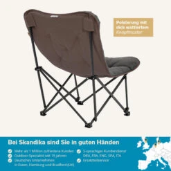 Chaise De Camping Pliante - Mala - Sac De Transport - Rembourrée - Max. 135 Kg -Plein Air Sports Magasin chaise de camping pliante mala sac de transport rembourree max 135 kg 5