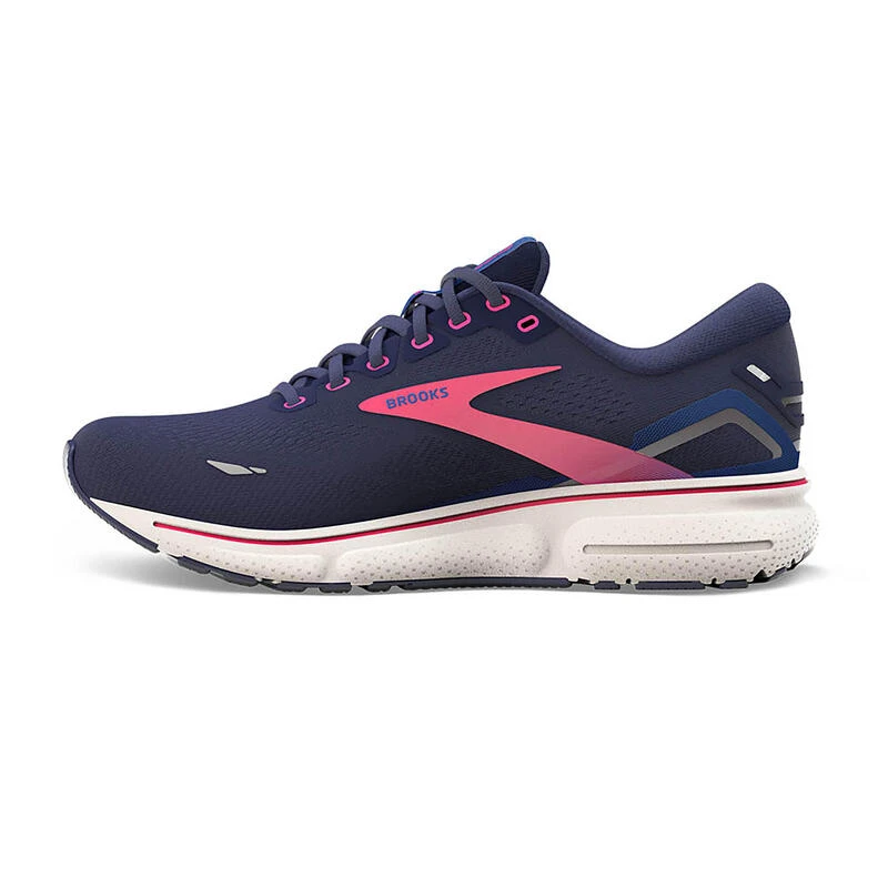 Chaussures Running Femme - Brooks Ghost 15 Bleu Rose 3 Chaussures Running Femme - Brooks Ghost 15 Bleu Rose – Image 3