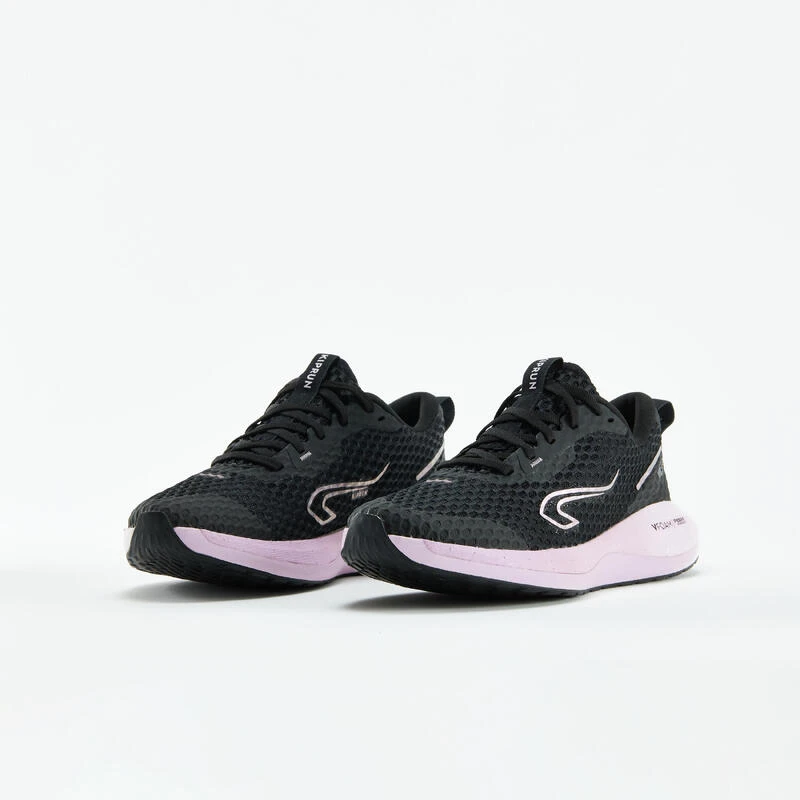 Chaussures Running Femme - KIPRUN KD500 2 Noir Mauve 2 Chaussures Running Femme - KIPRUN KD500 2 Noir Mauve – Image 2