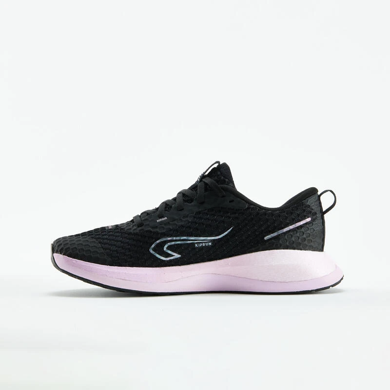 Chaussures Running Femme - KIPRUN KD500 2 Noir Mauve 3 Chaussures Running Femme - KIPRUN KD500 2 Noir Mauve – Image 3