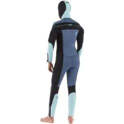Combinaison Plongée Semi-étanche Femme Néoprène 7mm - Bleu Gris -Plein Air Sports Magasin combinaison plongee semi etanche femme neoprene 7mm bleu gris 2