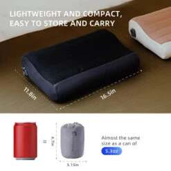 Coussin D'air Flextail Gear Zero Pillow - Beige -Plein Air Sports Magasin coussin dair flextail gear zero pillow beige 6