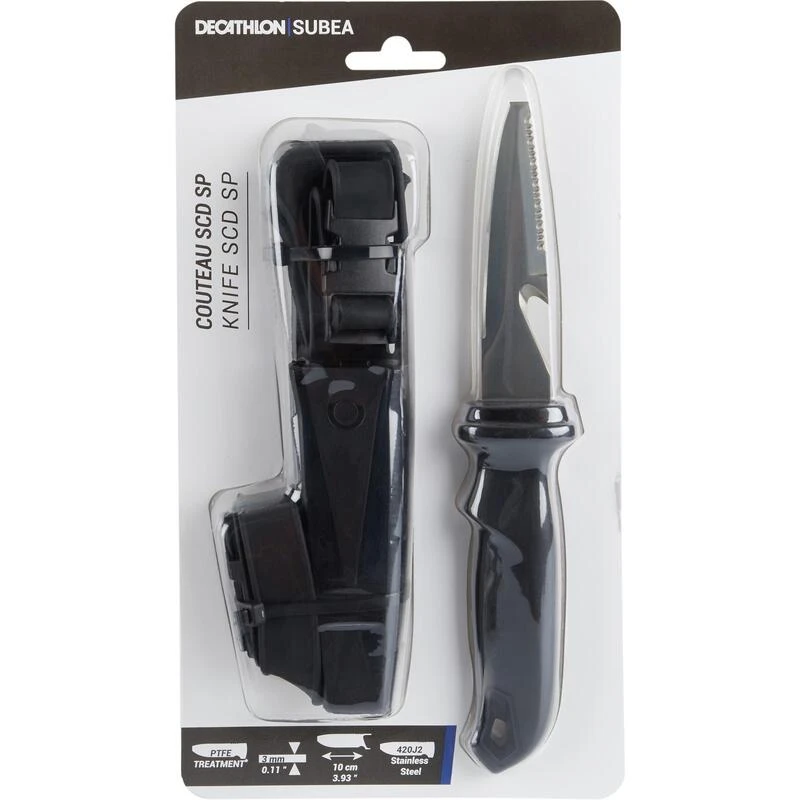 Couteau De Plongée Sous-marine SCD SP Plat Lame Non Pointue Acier Inoxydable 7 Couteau De Plongée Sous-marine SCD SP Plat Lame Non Pointue Acier Inoxydable – Image 7