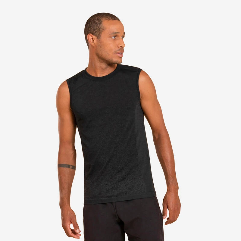 DEBARDEUR SEAMLESS-SANS COUTURES YOGA DYNAMIQUES HOMME NOIR 3 DEBARDEUR SEAMLESS-SANS COUTURES YOGA DYNAMIQUES HOMME NOIR – Image 3