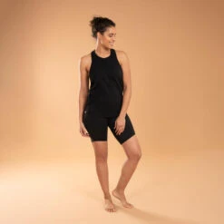 DÉBARDEUR YOGA COTON IMPRIMÉ NOIR 7 DÉBARDEUR YOGA COTON IMPRIMÉ NOIR -Plein Air Sports Magasin debardeur yoga coton imprime noir 2