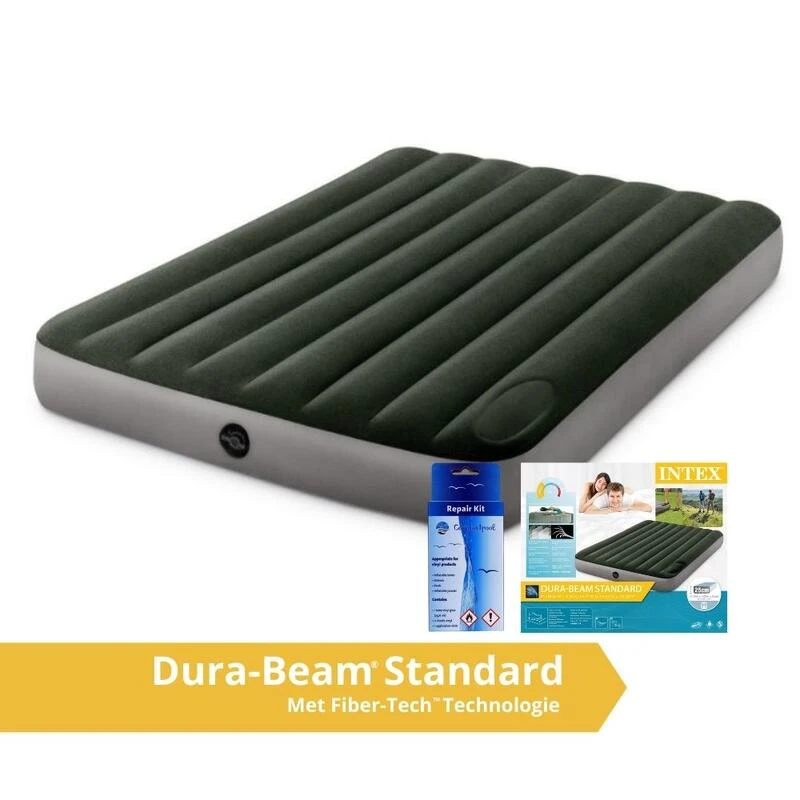 Intex Downy Full Airbed - Lit Gonflable - 191x137x25cm - Avec Accessoires 1 Intex Downy Full Airbed - Lit Gonflable - 191x137x25cm - Avec Accessoires