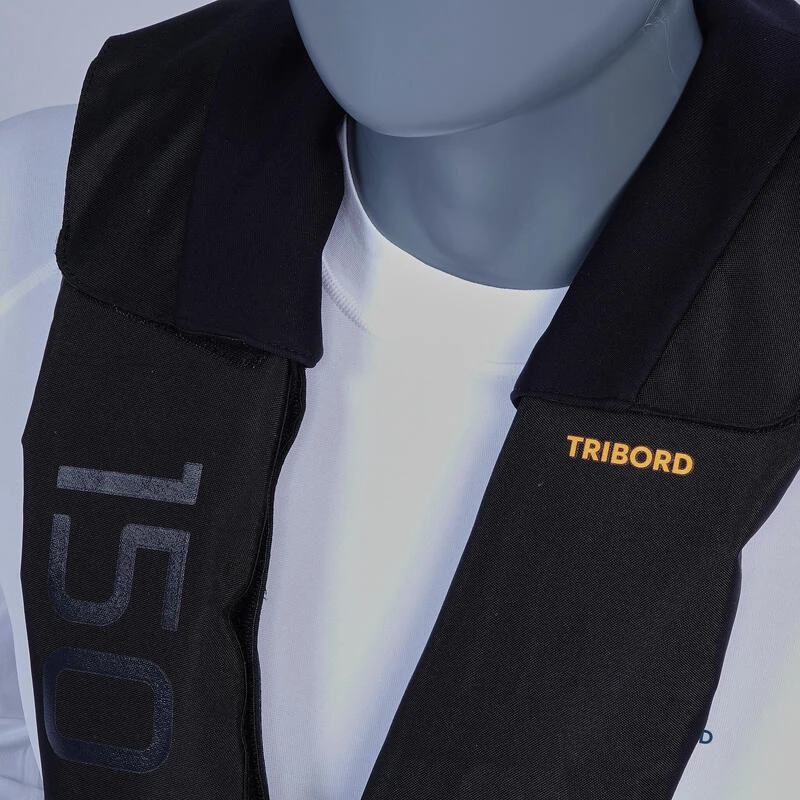 Tribord Gilet De Sauvetage Gonflable Adulte LJ 150N+ AIR Série Limitée Noir 7 Tribord Gilet De Sauvetage Gonflable Adulte LJ 150N+ AIR Série Limitée Noir – Image 7