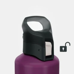 Quechua Gourde Alu 1L Avec Bouchon à Ouverture Rapide Pour La Randonnée - Violet 14 Quechua Gourde Alu 1L Avec Bouchon à Ouverture Rapide Pour La Randonnée - Violet -Plein Air Sports Magasin gourde alu 1l avec bouchon a ouverture rapide pour la randonnee violet 4