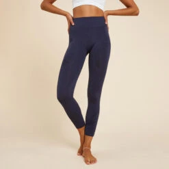 LEGGING 7/8 SANS COUTURES YOGA F DYN BLEU FONCE CHINE