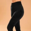 LEGGING 7/8 YOGA DYN SANS COUTURE NOIR