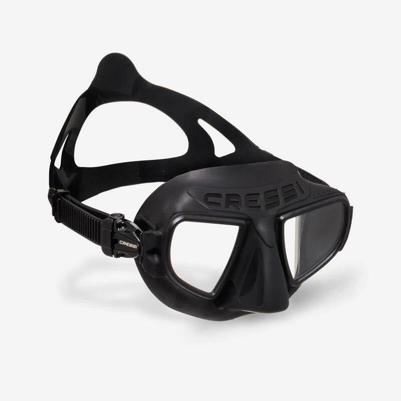 MASQUE DE CHASSE SOUS MARINE ET APNEE ATOM CRESSI NOIR 1 MASQUE DE CHASSE SOUS MARINE ET APNEE ATOM CRESSI NOIR