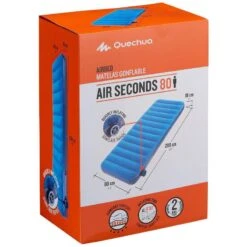 Quechua MATELAS GONFLABLE DE CAMPING - AIR SECONDS 80 CM - 1 PERSONNE -Plein Air Sports Magasin matelas gonflable de camping air seconds 80 cm 1 personne 3