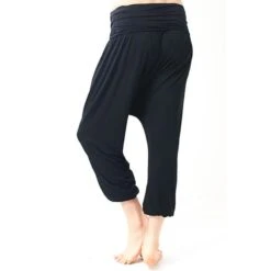 Pantalon Yoga Flow Bambou Performance - Sarouel Yoga élégance - Noir -Plein Air Sports Magasin pantalon yoga flow bambou performance sarouel yoga elegance noir 3