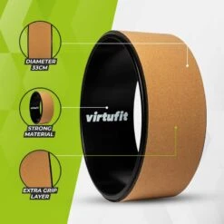 Roue De Yoga Premium En Liège - Écologique - 33 Cm -Plein Air Sports Magasin roue de yoga premium en liege ecologique 33 cm 3