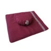 Set De Méditation Avec Coussin Croissant Bordeaux