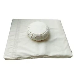 Set De Méditation Avec Coussin Zafu Ivoire