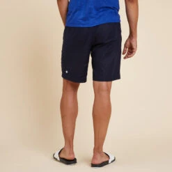 SHORT YOGA HOMME TOILE LIN ET COTON BLEU INDIGO 9 SHORT YOGA HOMME TOILE LIN ET COTON BLEU INDIGO -Plein Air Sports Magasin short yoga homme toile lin et coton bleu indigo 3