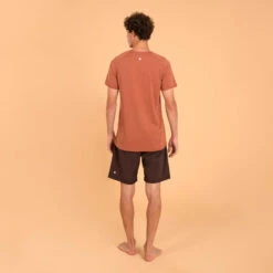 T-SHIRT MC HOMME YOGA DOUX MATIERE NATURELLE TERRACOTTA -Plein Air Sports Magasin t shirt mc homme yoga doux matiere naturelle terracotta 4