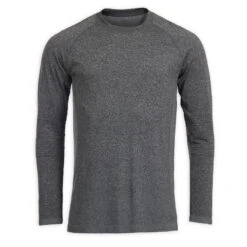 T-SHIRT SEAMLESS - SANS COUTURES MANCHES LONGUES HOMME GRIS 9 T-SHIRT SEAMLESS - SANS COUTURES MANCHES LONGUES HOMME GRIS -Plein Air Sports Magasin t shirt seamless sans coutures manches longues homme gris 4