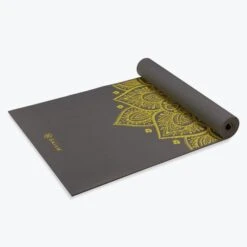 Gaiam Tapis De Yoga - 6mm - Cadran Solaire Citron -Plein Air Sports Magasin tapis de yoga 6mm cadran solaire citron 2