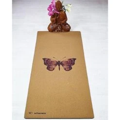 Tapis De Yoga Caoutchouc & Liège 5mmx68cmx1,83m - Papillon + Sac De Yoga 7 Tapis De Yoga Caoutchouc & Liège 5mmx68cmx1,83m - Papillon + Sac De Yoga -Plein Air Sports Magasin tapis de yoga caoutchouc and liege 5mmx68cmx183m papillon sac de yoga 2