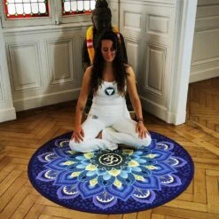 Tapis De Yoga, Méditation Caoutchouc & Microfibre - Mandala Om + Sac De Yoga 6 Tapis De Yoga, Méditation Caoutchouc & Microfibre - Mandala Om + Sac De Yoga -Plein Air Sports Magasin tapis de yoga meditation caoutchouc and microfibre mandala om sac de yoga 2