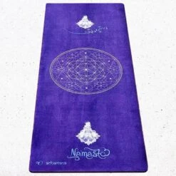 Tapis Yoga écologique Nouvelle Génération 3 Plis, 6mm - Namasté Bleu + Sac Yoga -Plein Air Sports Magasin tapis yoga ecologique nouvelle generation 3 plis 6mm namaste bleu sac yoga 5