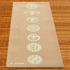 Tapis Yoga Liège Nouvelle Génération, 3 Plis, 6 Mm, 7 Chakras Or + Sac Yoga -Plein Air Sports Magasin tapis yoga liege nouvelle generation 3 plis 6 mm 7 chakras or sac yoga 4