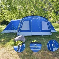 Tente Familiale Dôme Nimbus 12 - Camping - 12 Personnes - 3 Cabines -Plein Air Sports Magasin tente familiale dome nimbus 12 camping 12 personnes 3 cabines 5