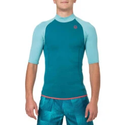 Top Néoprène 100 Manches Courtes Homme Turquoise 7 Top Néoprène 100 Manches Courtes Homme Turquoise -Plein Air Sports Magasin top neoprene 100 manches courtes homme turquoise 2