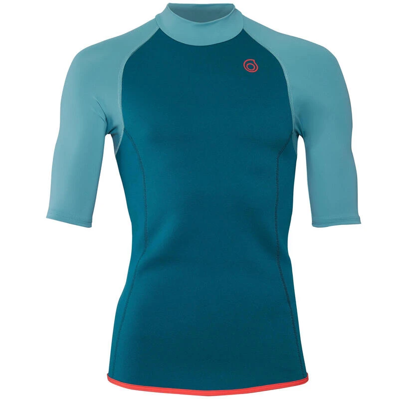 Top Néoprène 100 Manches Courtes Homme Turquoise 1 Top Néoprène 100 Manches Courtes Homme Turquoise