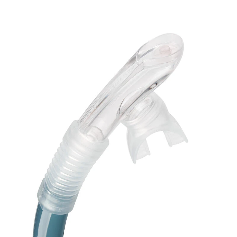 Tuba Plongée Sec Avec Soupape Système Drytop - 100 Dry Top Bleu Gris 5 Tuba Plongée Sec Avec Soupape Système Drytop - 100 Dry Top Bleu Gris – Image 5