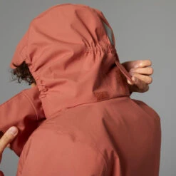 BTWIN VESTE PLUIE CHAUDE VELO VILLE VISIBILITE NUIT 540 FEMME TERRA COTTA -Plein Air Sports Magasin veste pluie chaude velo ville visibilite nuit 540 femme terra cotta 5