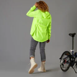 BTWIN VESTE PLUIE VELO VILLE FEMME 120 JAUNE FLUO CERTIFIÉE EPI VISIBILITÉ JOUR 15 BTWIN VESTE PLUIE VELO VILLE FEMME 120 JAUNE FLUO CERTIFIÉE EPI VISIBILITÉ JOUR -Plein Air Sports Magasin veste pluie velo ville femme 120 jaune fluo certifiee epi visibilite jour 5