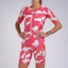 ZOOT Femme LTD Combinaison De Triathlon à Manches Courtes - Blooms XXL, RED, 2XL